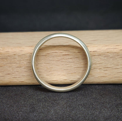 Comfort Fit Sterling Silver Ring Blank for Custom Wedding Bands