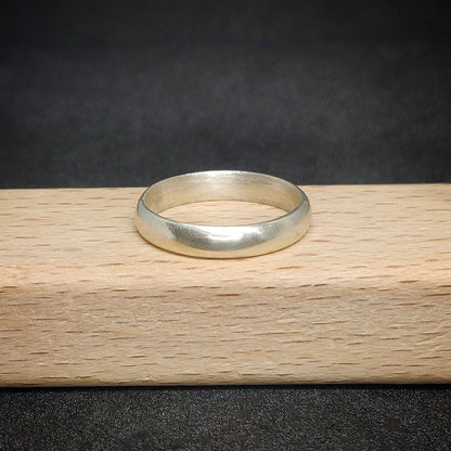 Comfort Fit Sterling Silver Ring Blank for Custom Wedding Bands