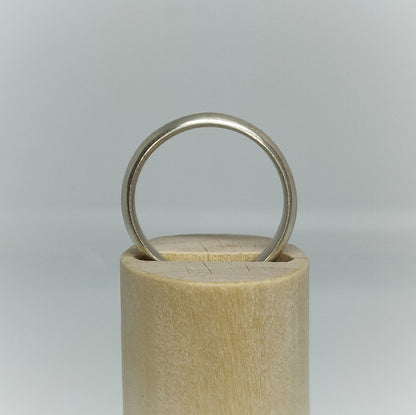 Comfort Fit Sterling Silver Ring Blank for Custom Wedding Bands