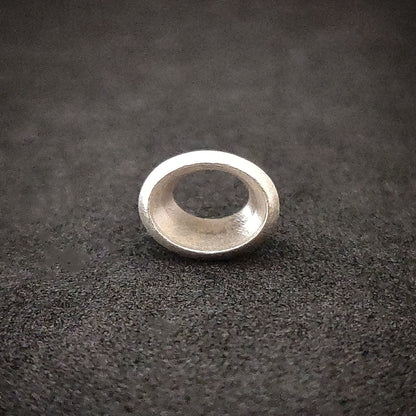 8x6mm Silver Oval Cut Gemstone Rubover Setting. Cast Recycled Silver Oval Bezel. Jewelry Making Supplies. Make Your Own Jewelry.