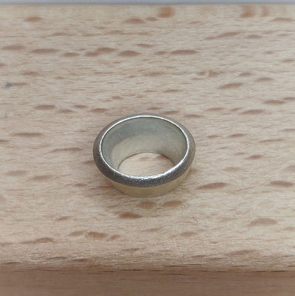 8x6mm Silver Oval Cut Gemstone Rubover Setting. Cast Recycled Silver Oval Bezel. Jewelry Making Supplies. Make Your Own Jewelry.