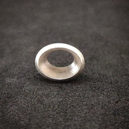 9x7mm Silver Oval Cut Gemstone Rubover Setting. Cast Recycled Silver Oval Bezel. Jewelry Making Supplies. Make Your Own Jewelry.