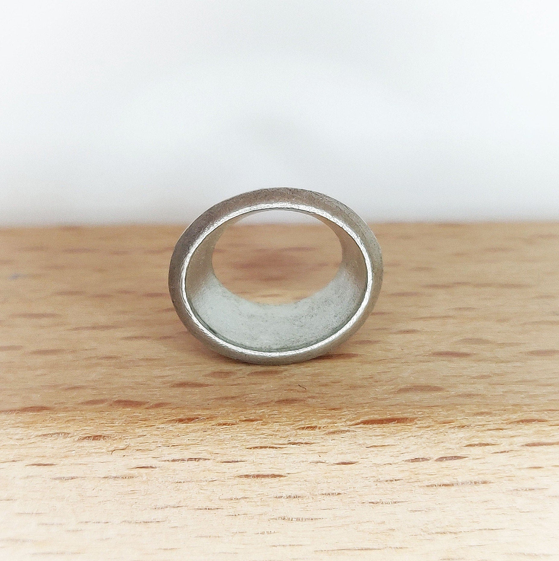 Recycled Silver 11x9mm Oval Gemstone Bezel Setting, DIY Jewelry Supplies
