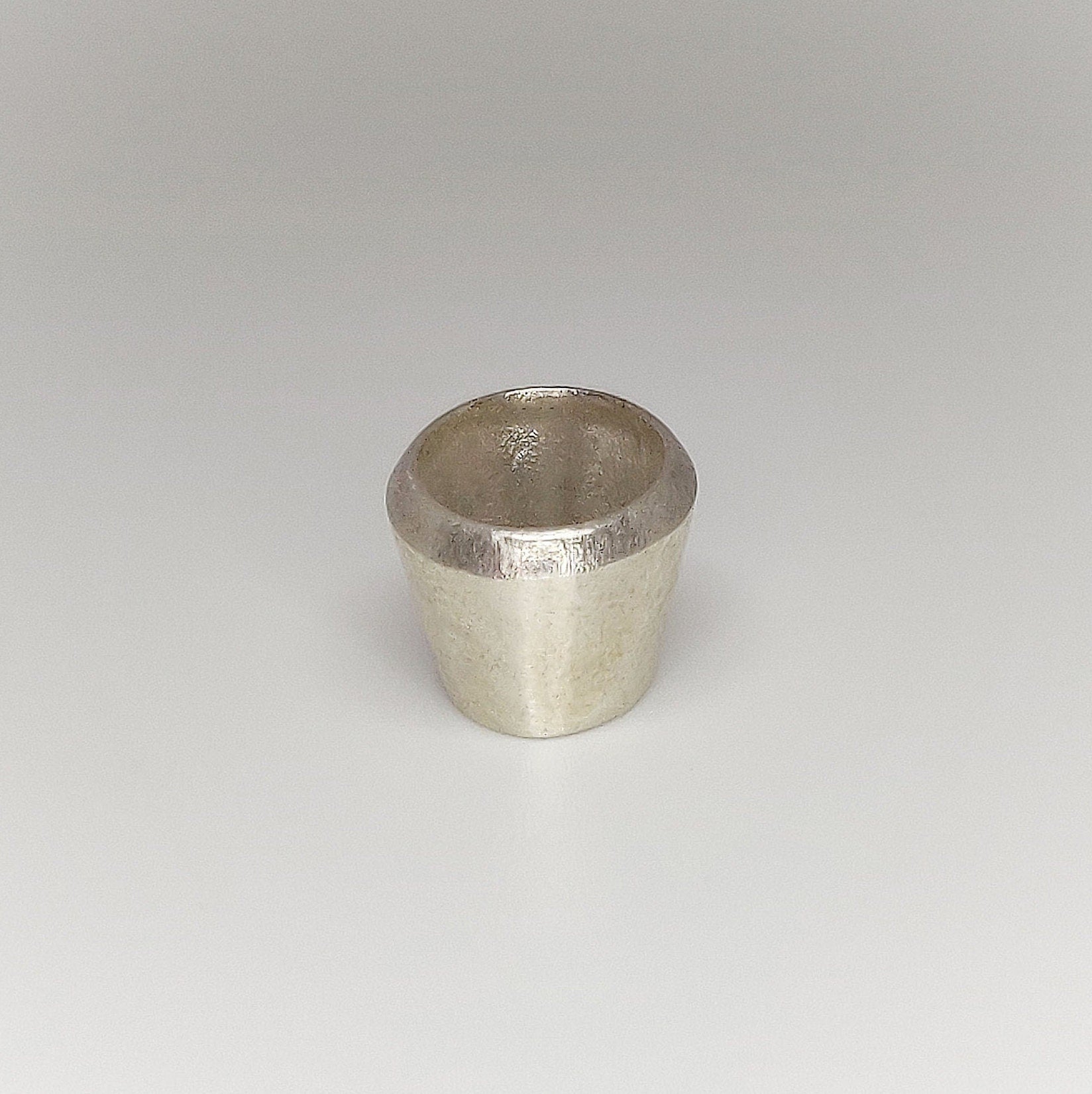 Recycled Silver 11x9mm Oval Gemstone Bezel Setting, DIY Jewelry Supplies