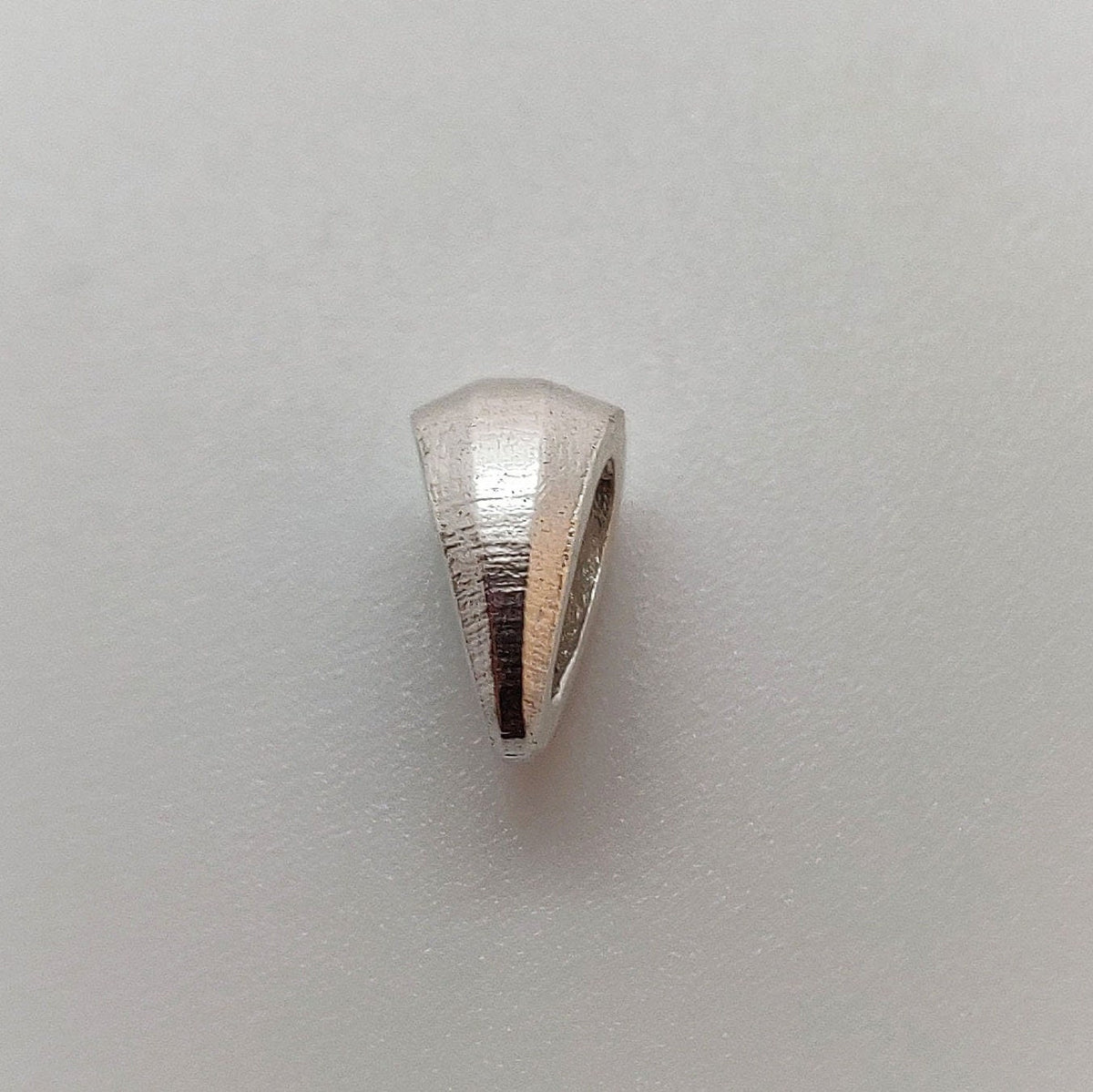 Chamfer Style Sterling Silver Pendant Bail Finding for Necklace and Jewelry Making