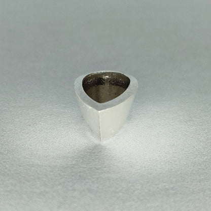 8x5mm Pear Gemstone Rubover Setting in Recycled Sterling Silver Teardrop Bezel