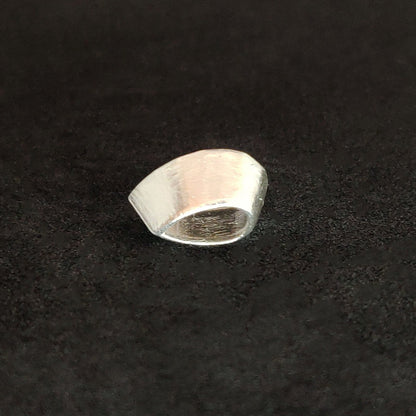 8x5mm Pear Gemstone Rubover Setting in Recycled Sterling Silver Teardrop Bezel