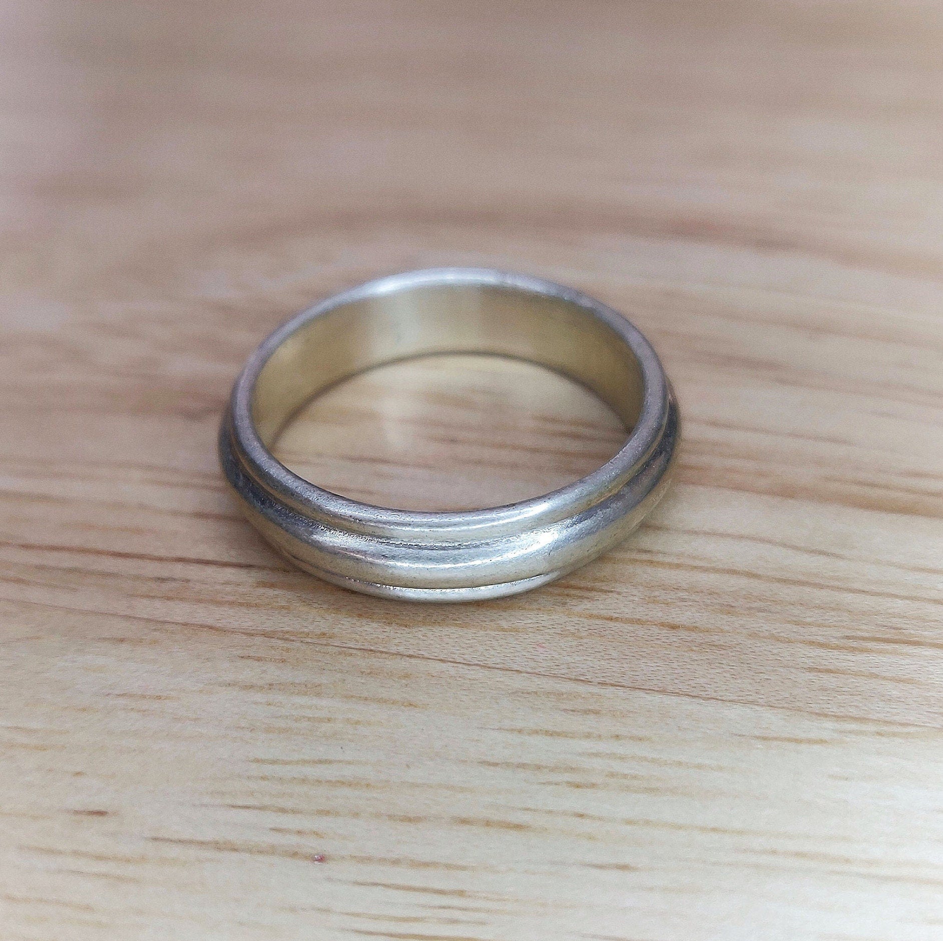 Sterling Silver Cornice Profile Ring Blank for DIY Jewelry Wedding Band Component