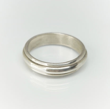 Sterling Silver Cornice Profile Ring Blank for DIY Jewelry Wedding Band Component