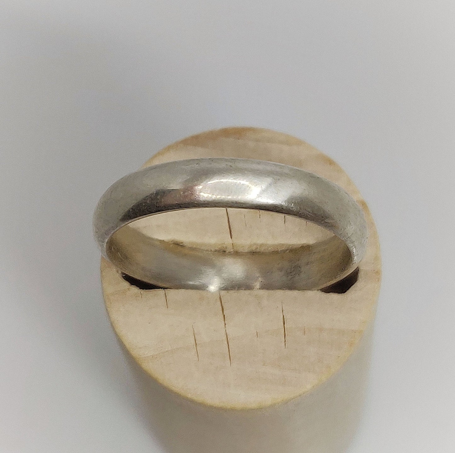 Silver Comfort Fit Cast Wedding Band Ring Blank