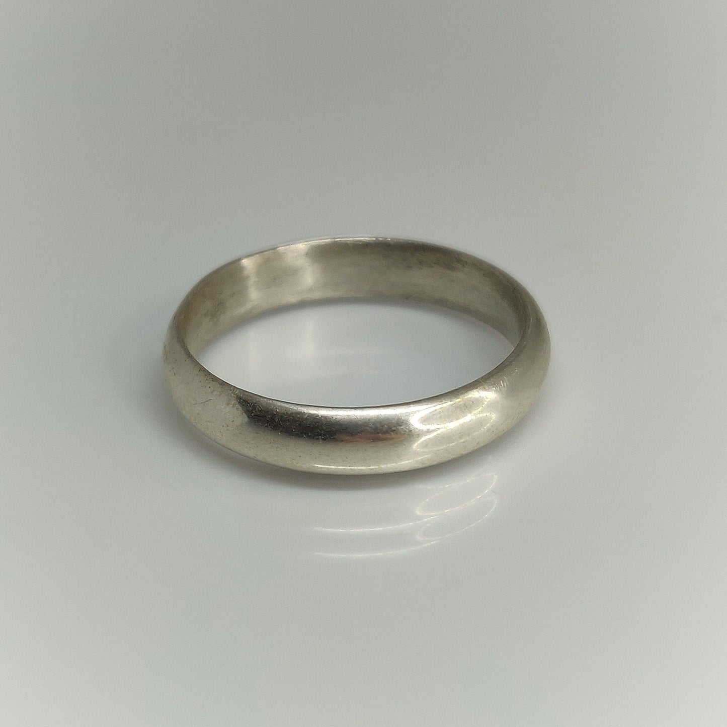 Silver Comfort Fit Cast Wedding Band Ring Blank