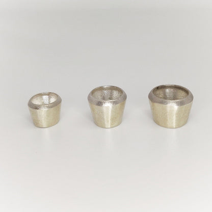 Recycled Silver 10x8mm Oval Gemstone Bezel Setting, Jewelry Making Supply