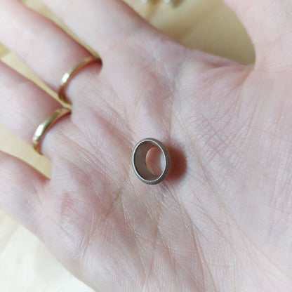 Recycled Silver 10x8mm Oval Gemstone Bezel Setting, Jewelry Making Supply