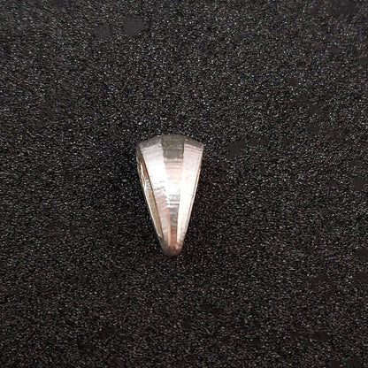 Chamfer Style Sterling Silver Pendant Bail Finding for Necklace and Jewelry Making