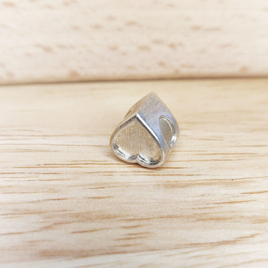 Silver Heart Bracelet Charm Ideal for Custom Breastmilk Memorial Jewelry