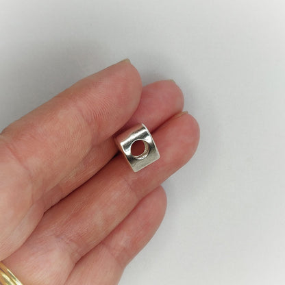 Sterling Silver Heart Charm, DIY Jewelry Making, Ready for Engraving