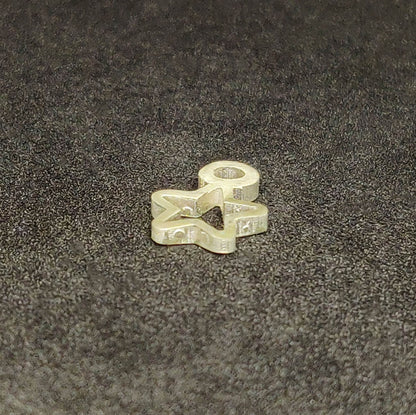 Silver Star Dangle Charm for Bracelets and Anklets Jewelry Making