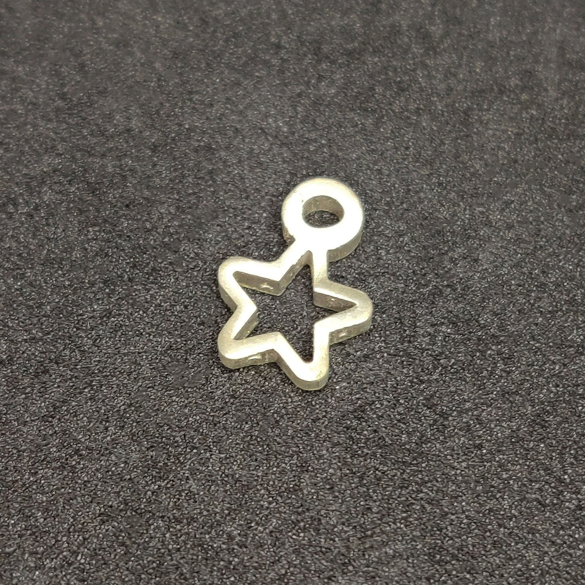 Silver Star Dangle Charm for Bracelets and Anklets Jewelry Making