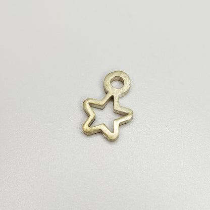 Silver Star Dangle Charm for Bracelets and Anklets Jewelry Making