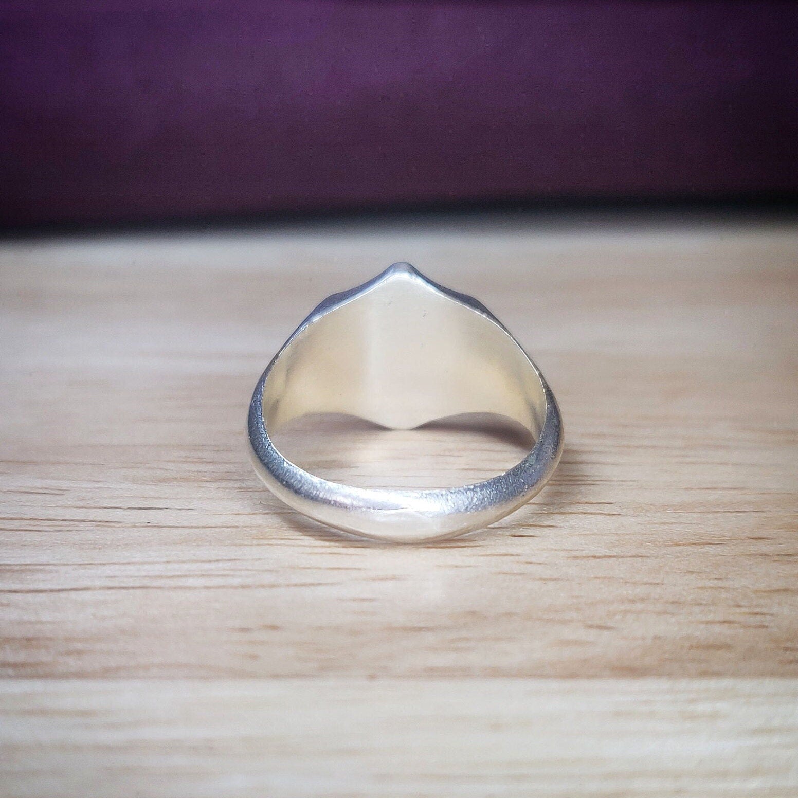13mm Sterling Silver Shield Signet Ring for Jewelry Making
