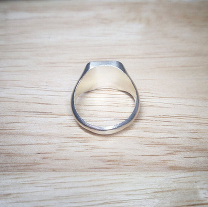 12mm Square Cushion Signet Ring for Jewelry Making, Engraving and Gem Setting