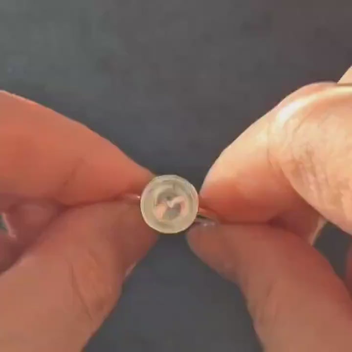8mm Sterling Silver Cup Bezel Ring for Jewelry Making, Gem Setting and Resin Casting