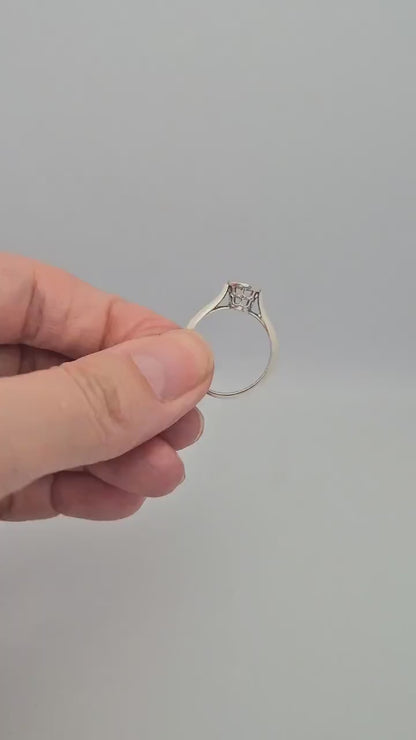 Cathedral Setting Princess Cut Ring 5mm
