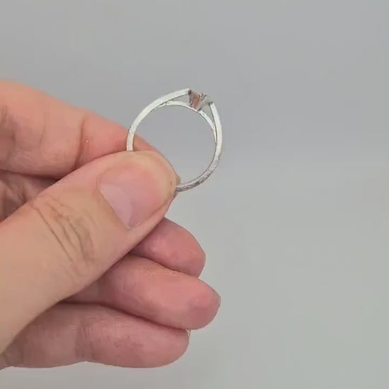 Marquise Split Bezel Cathedral Ring 8x4mm. Ready for Jewellery Making.