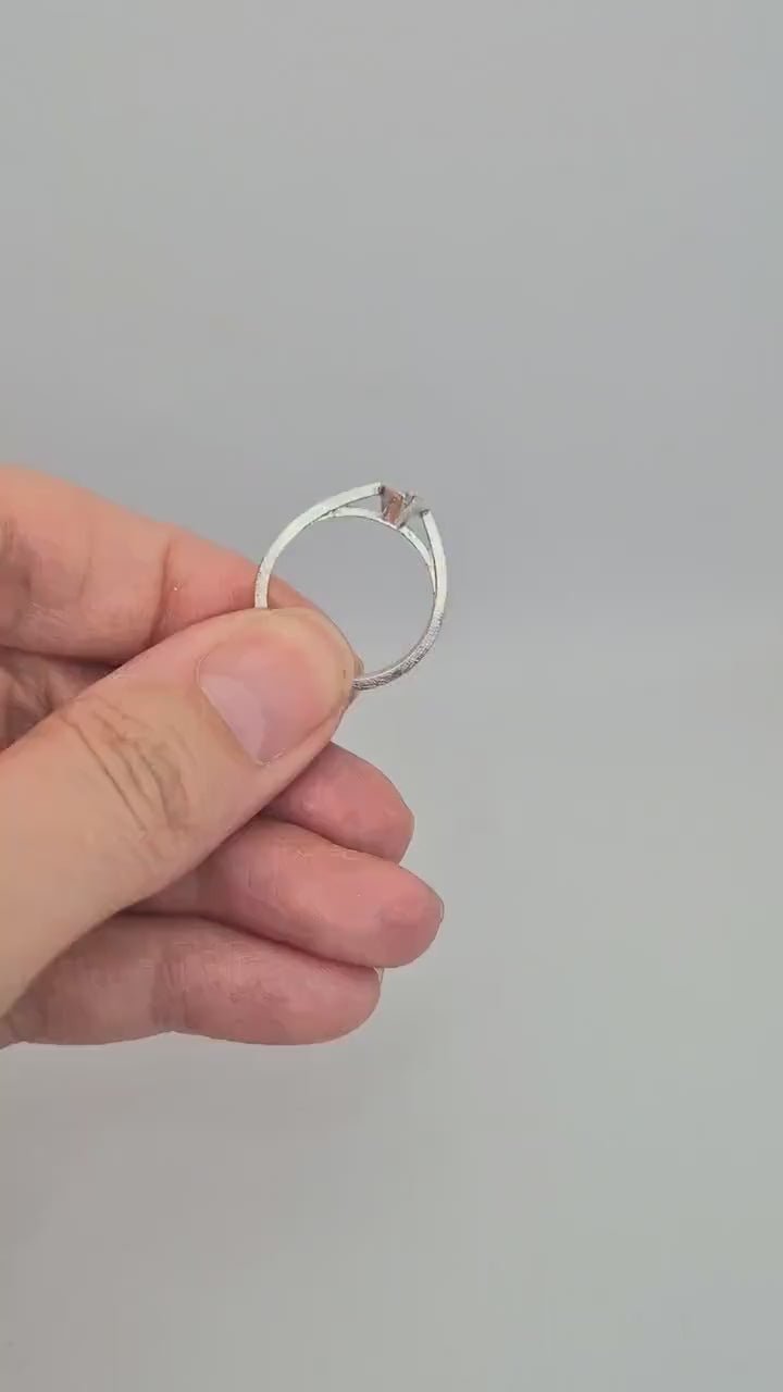 Marquise Split Bezel Cathedral Ring 8x4mm. Ready for Jewellery Making.