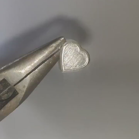 Silver Heart Bracelet Charm Ideal for Custom Breastmilk Memorial Jewelry
