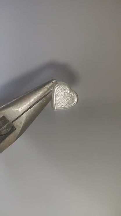 Silver Heart Bracelet Charm Ideal for Custom Breastmilk Memorial Jewelry