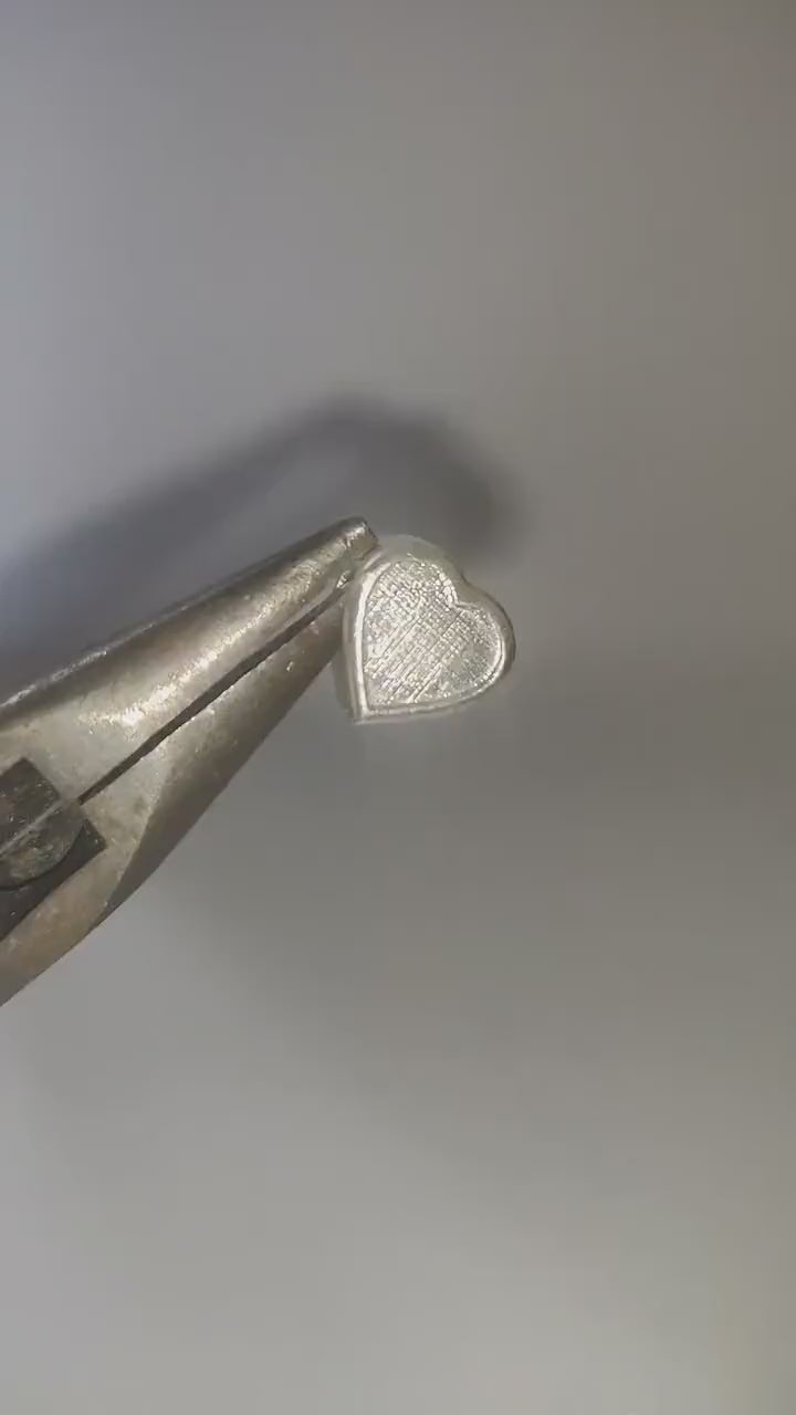 Silver Heart Bracelet Charm Ideal for Custom Breastmilk Memorial Jewelry