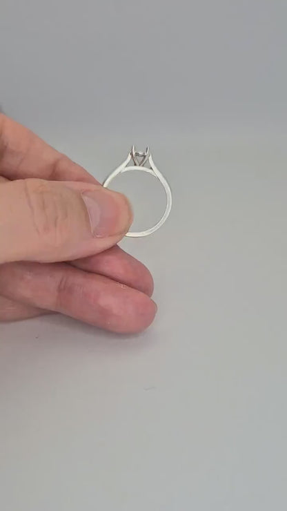 Round Cathedral Claw Setting Ring 5mm. Ready for Jewellery Making.
